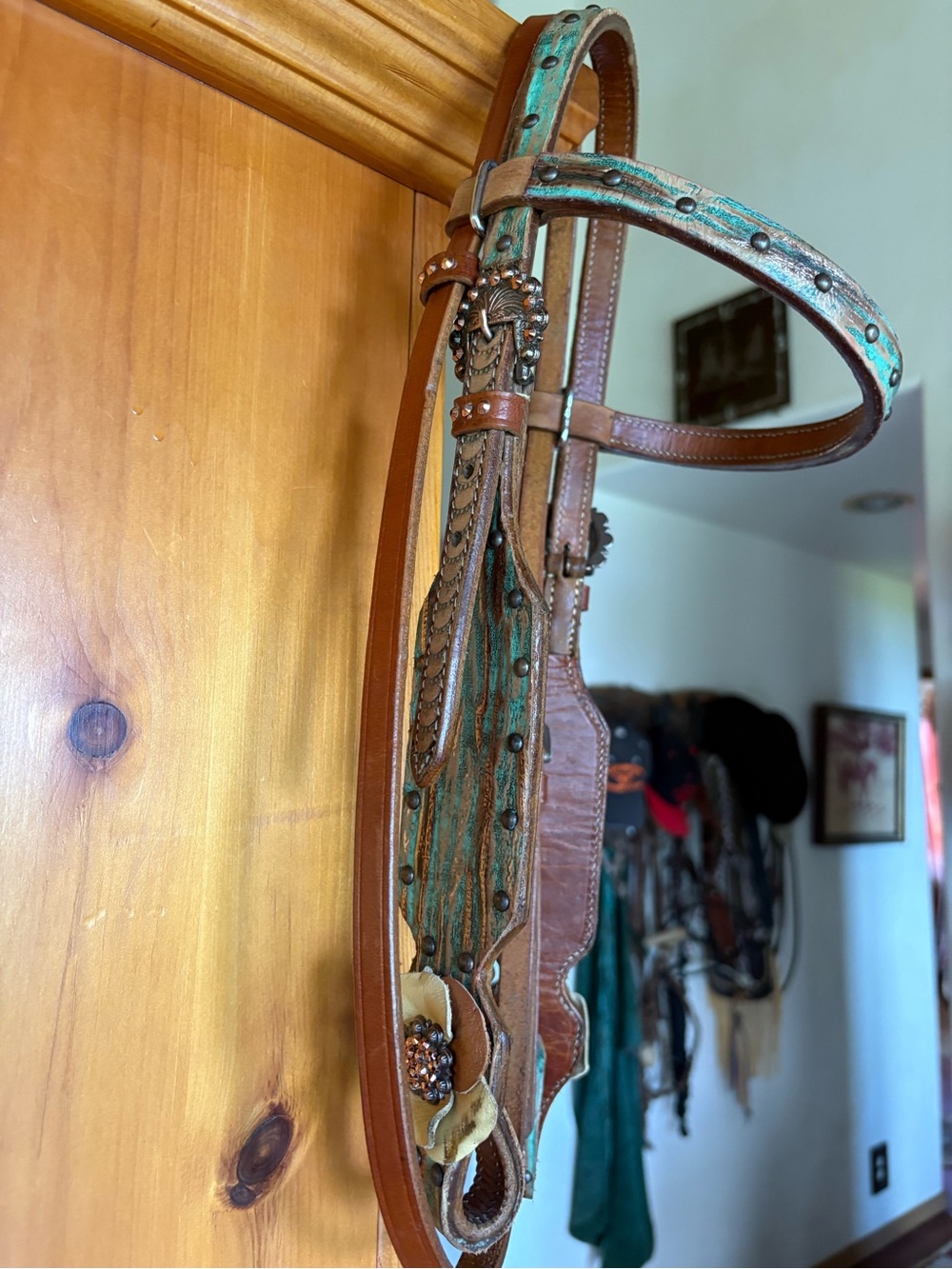 Barrel Racing Western Fringe Leather Tack Set !!! - Picture 5 of 5
